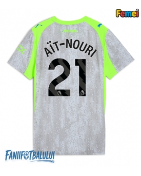 Manchester City Rayan Ait-Nouri #21 Tricou Fotbal Replică 2025-26 Femei Treilea